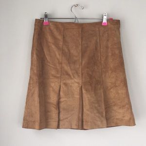 Suede skirt